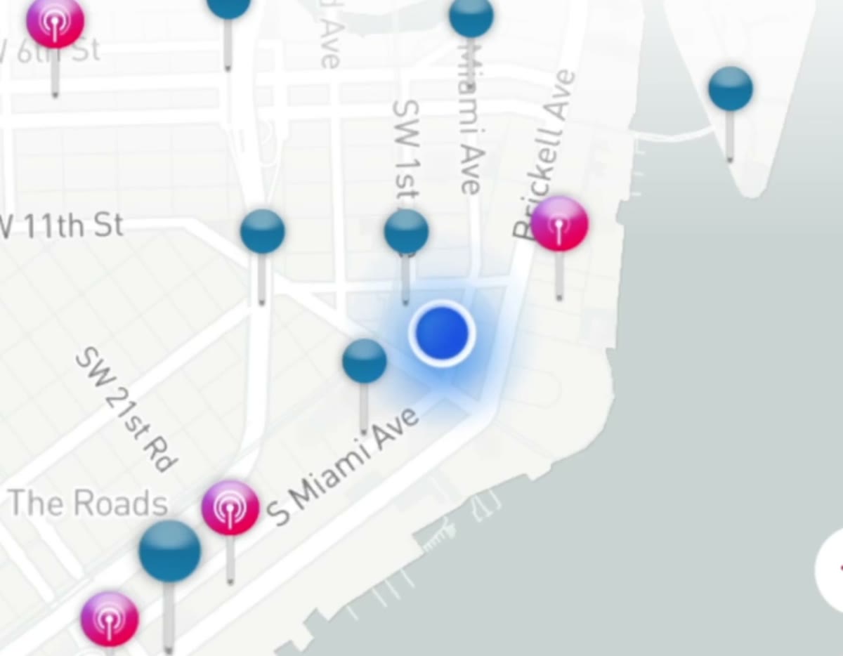 AMP Local map and discovery pins